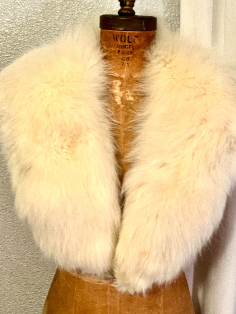 Genuine Fox Fur Wrap Large Collar Vintage